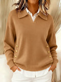 Valentina™ | Suéter con Cuello Polo y Botones