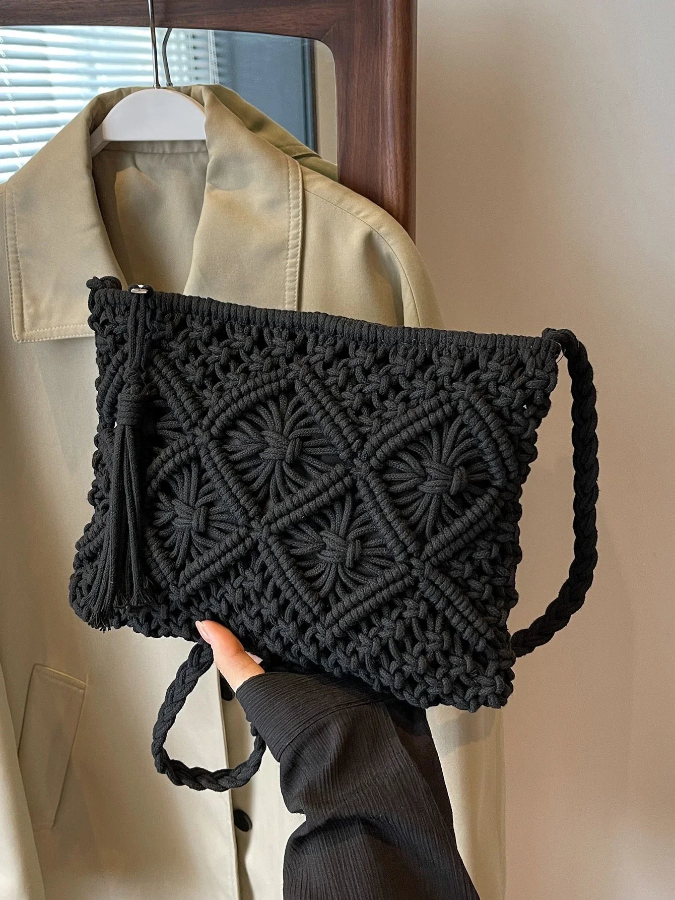 LIA | Bolso bandolera tejido