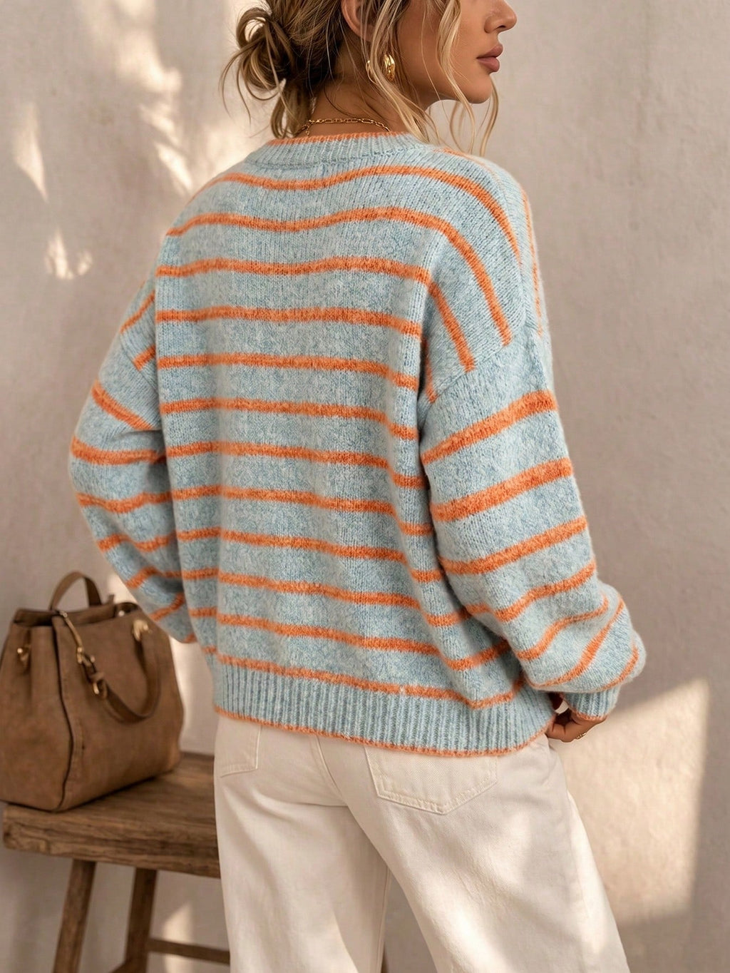 Celia™ | Cárdigan de Punto a Rayas Elegante