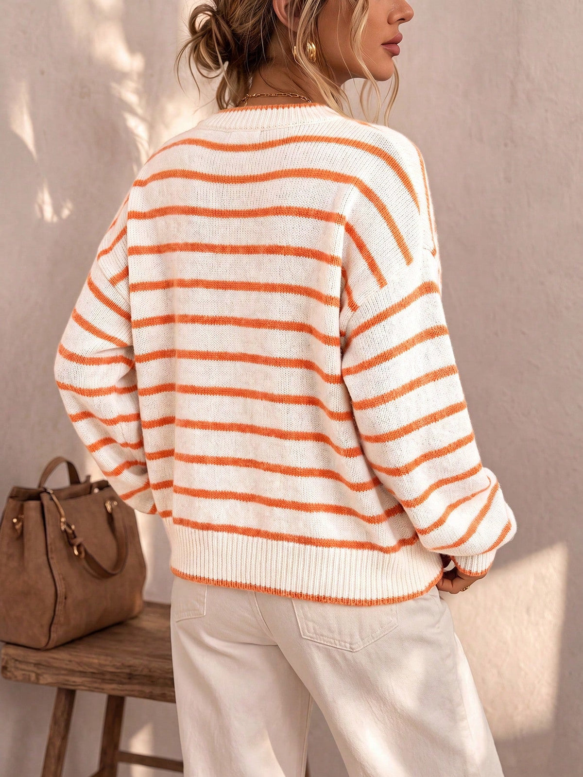 Celia™ | Cárdigan de Punto a Rayas Elegante