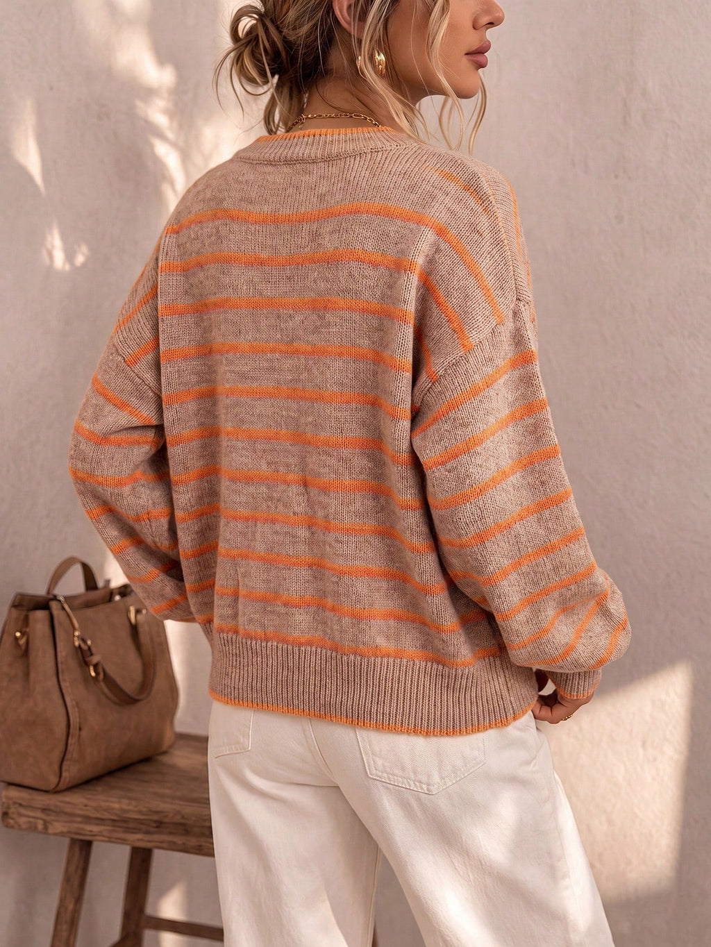 Celia™ | Cárdigan de Punto a Rayas Elegante