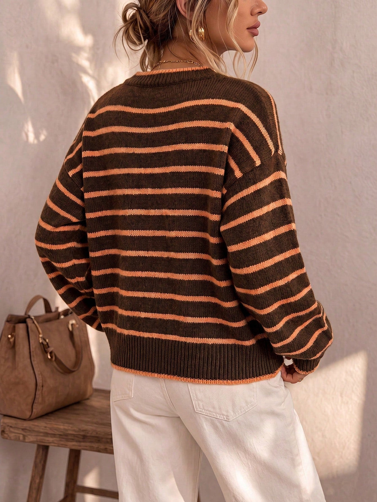 Celia™ | Cárdigan de Punto a Rayas Elegante