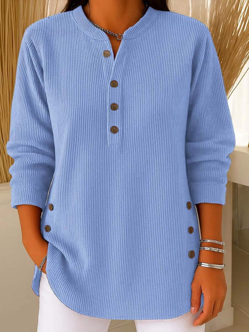 Nieves™ | Túnica Henley con Botones