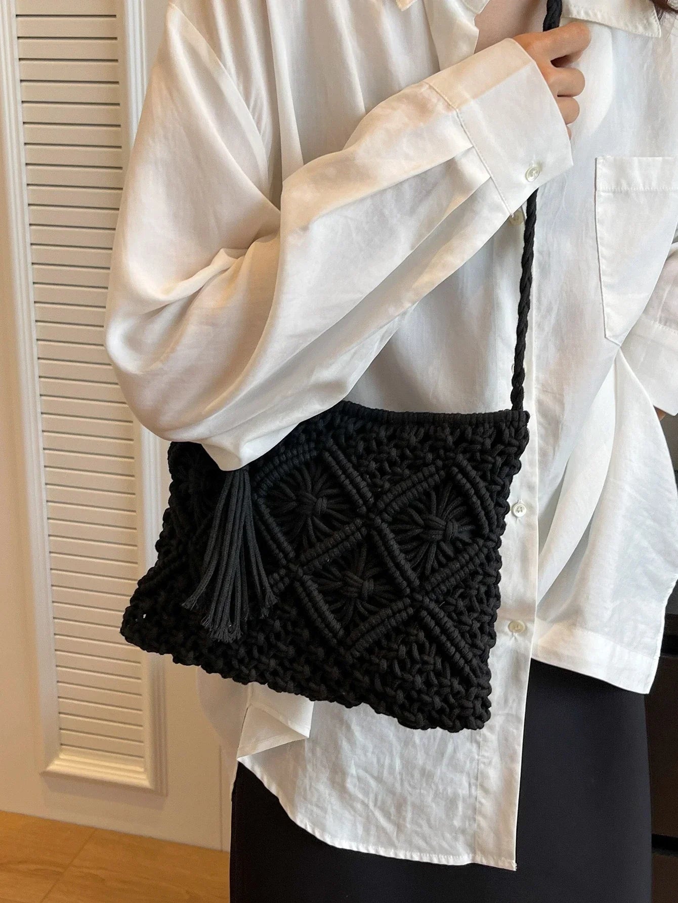 LIA | Bolso bandolera tejido