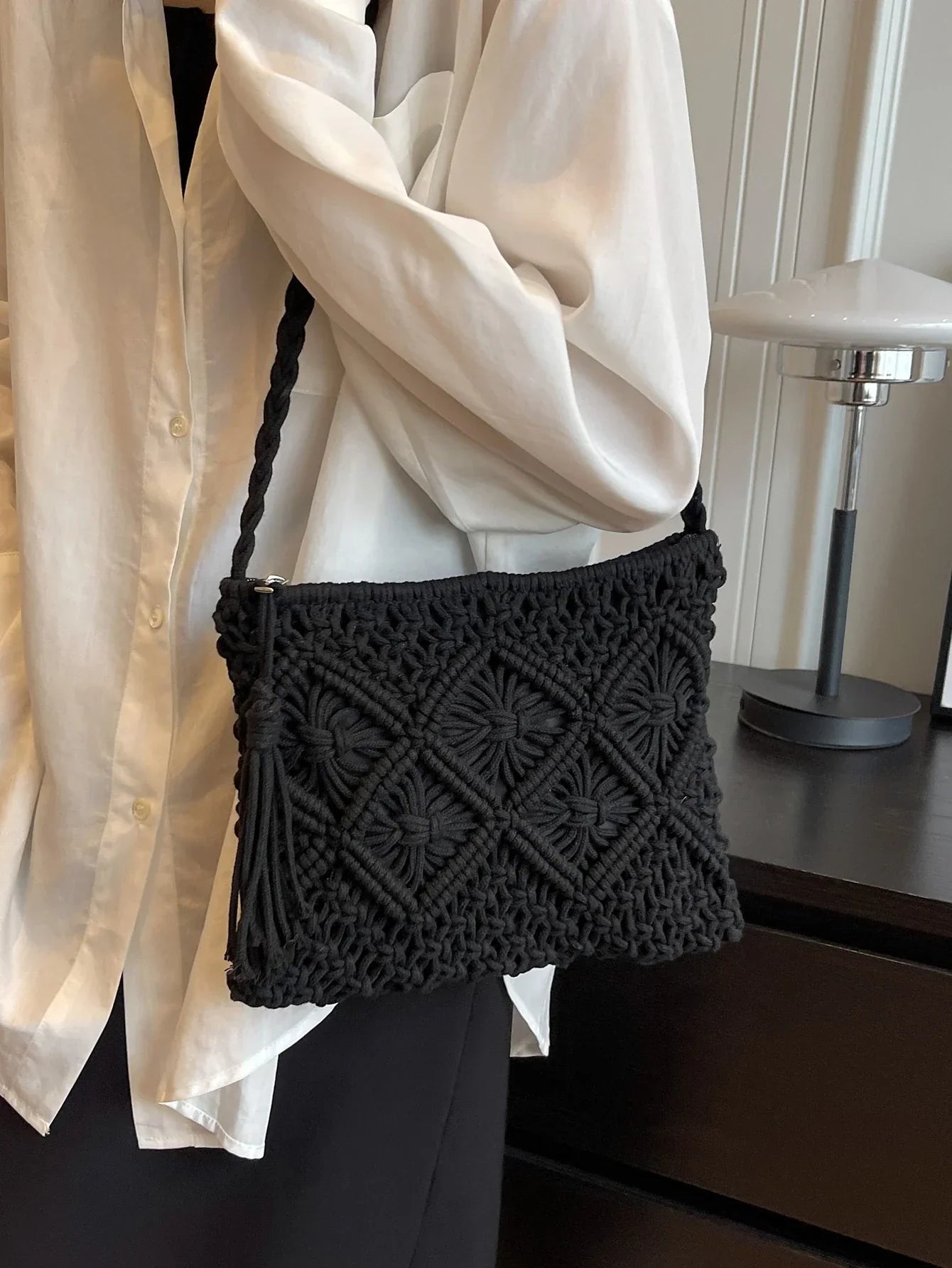 LIA | Bolso bandolera tejido