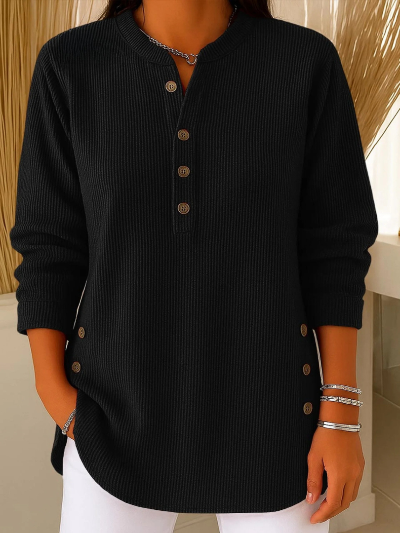 Nieves™ | Túnica Henley con Botones