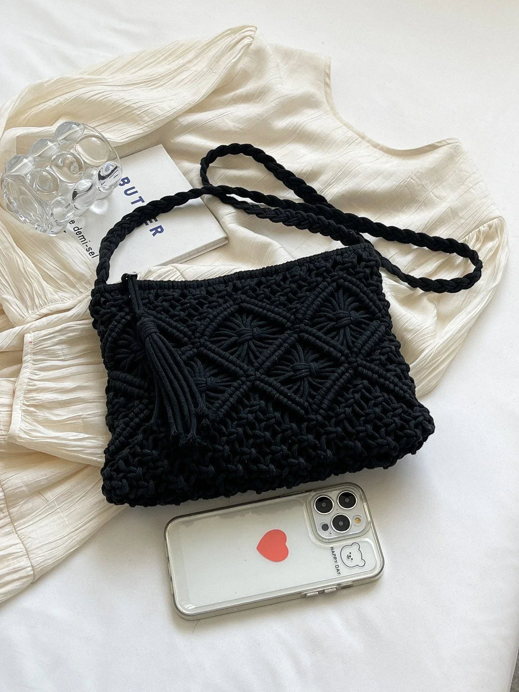LIA | Bolso bandolera tejido