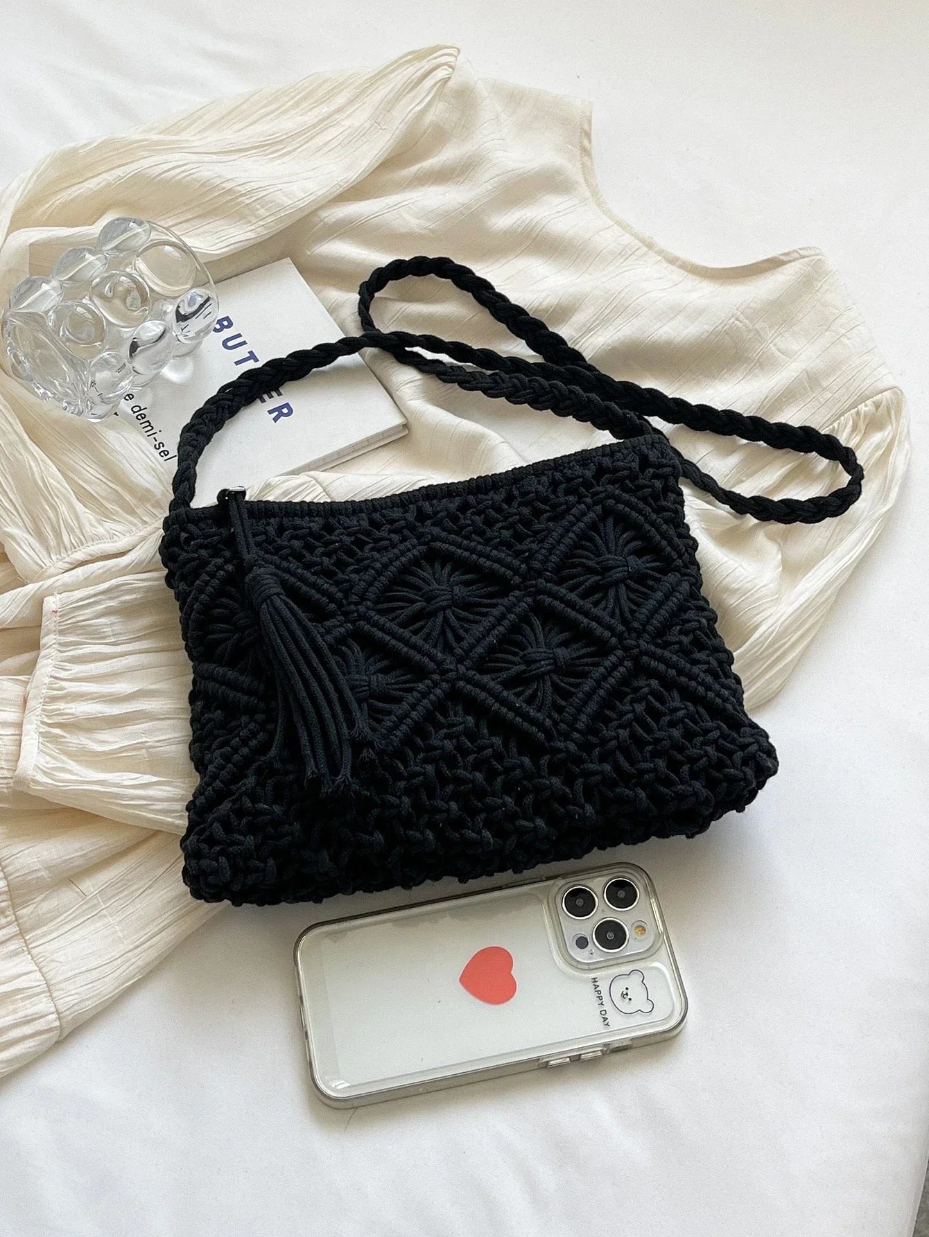 LIA | Bolso bandolera tejido
