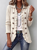 Mari Carmen | Blazer color marfil con volantes