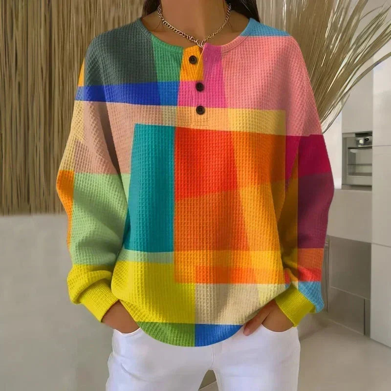 Consuelo™ | Suéter Waffle de Doble Capa