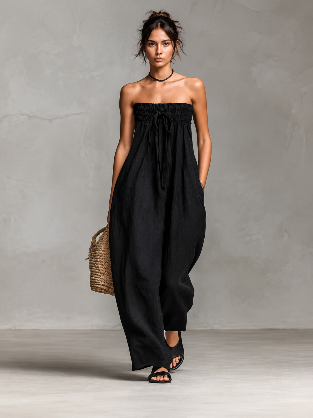Nina | Elegante enterizo sin tirantes
