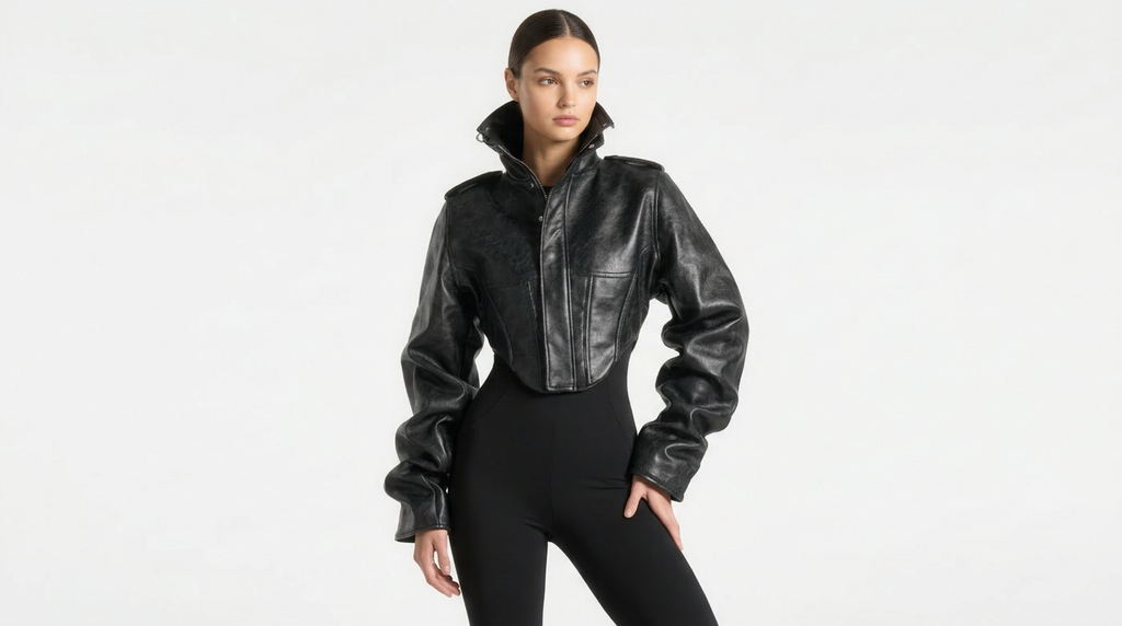 Aura Chaqueta de Cuero Vintage