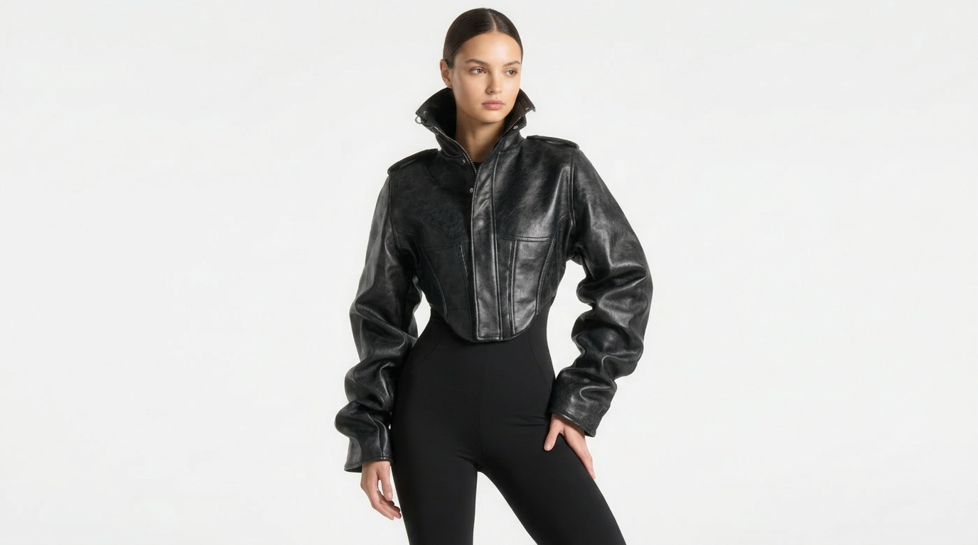 Aura Chaqueta de Cuero Vintage