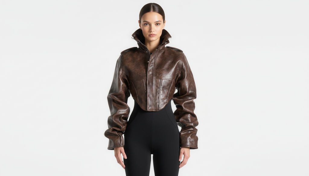Aura Chaqueta de Cuero Vintage