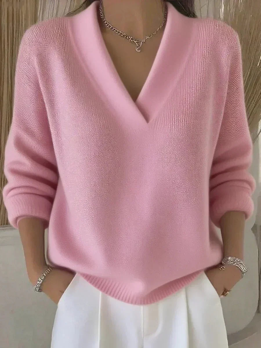 Violeta™ | Suéter Holgado con Cuello en V