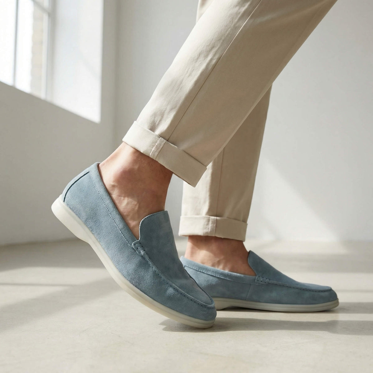 Enzo mocasines de ante