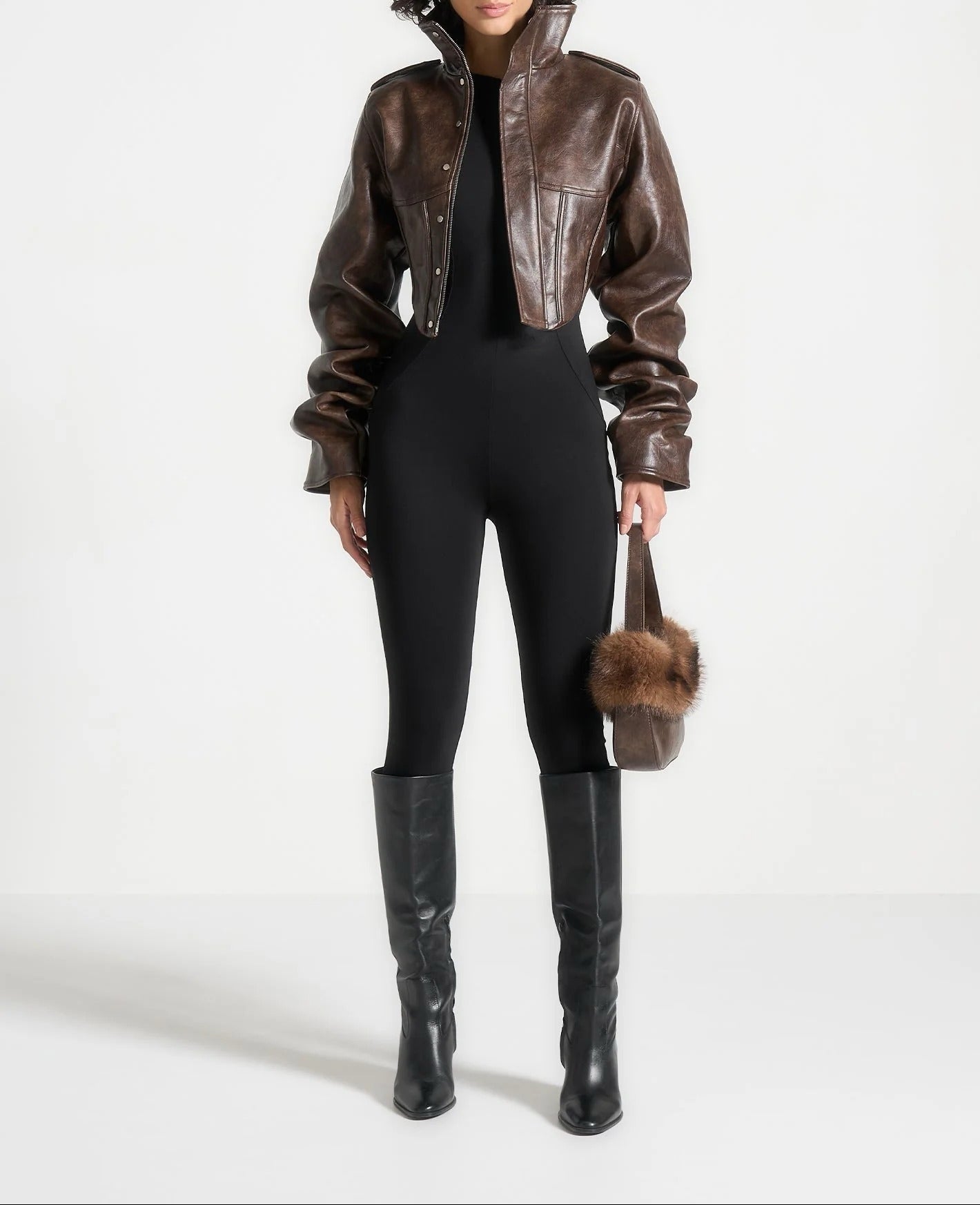 Aura Chaqueta de Cuero Vintage