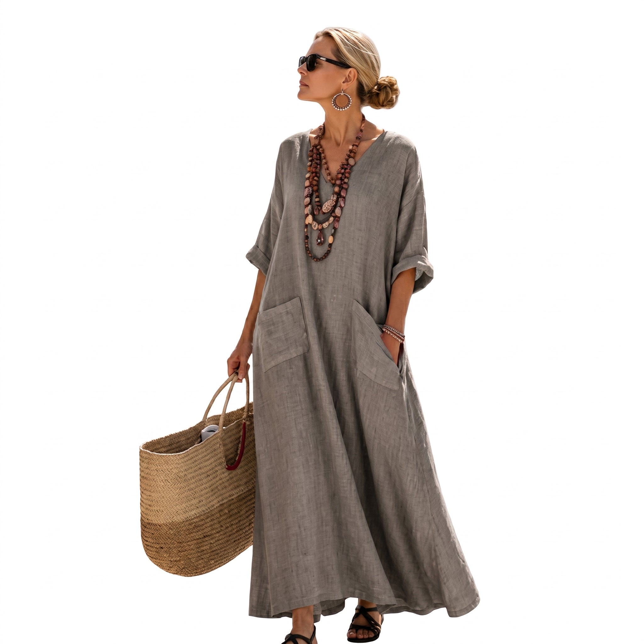 Solène | Caftán Largo Boho de Playa