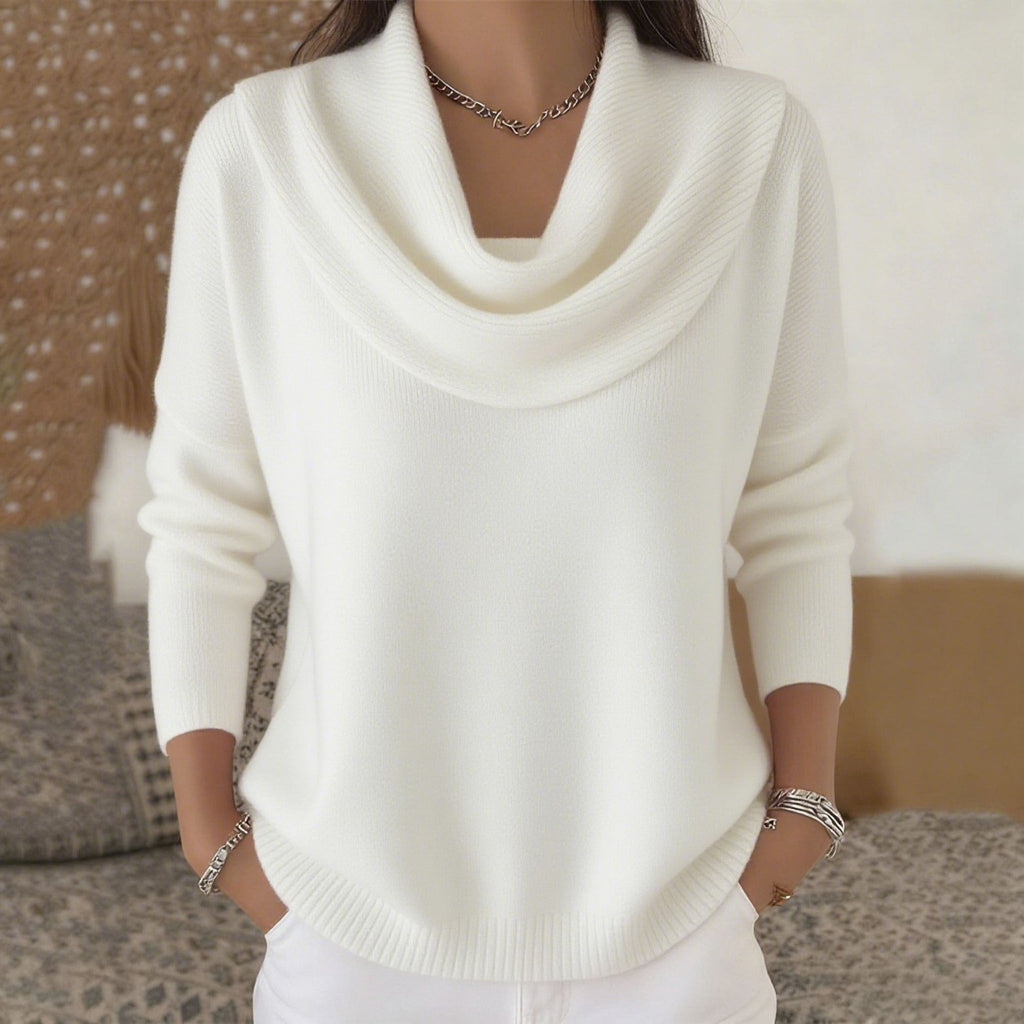 Julia™ | Suéter con Cuello Drapeado