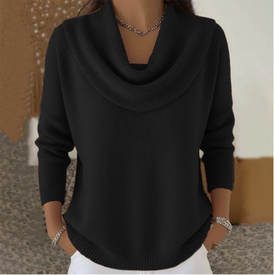 Julia™ | Suéter con Cuello Drapeado