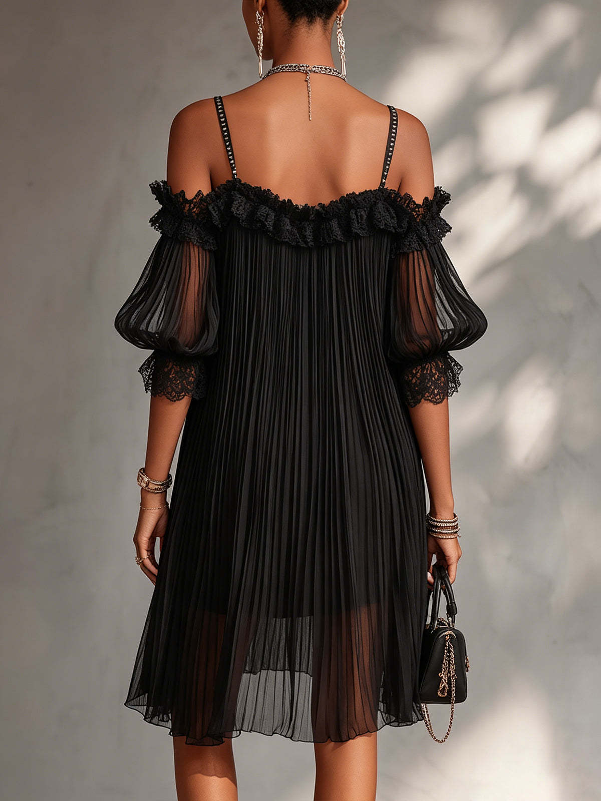 Aurora | Vestido largo de muselina con cuello en V