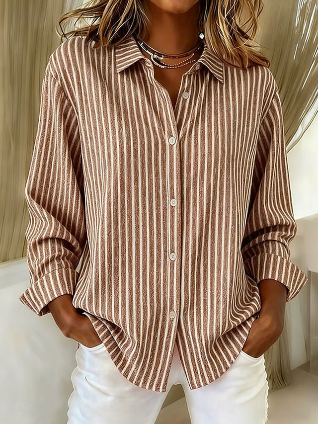 Jimena™ | Camisa de Rayas con Botones
