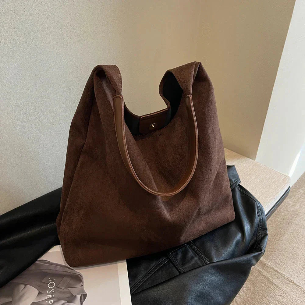 INDIRA | Bolso de ante con asa
