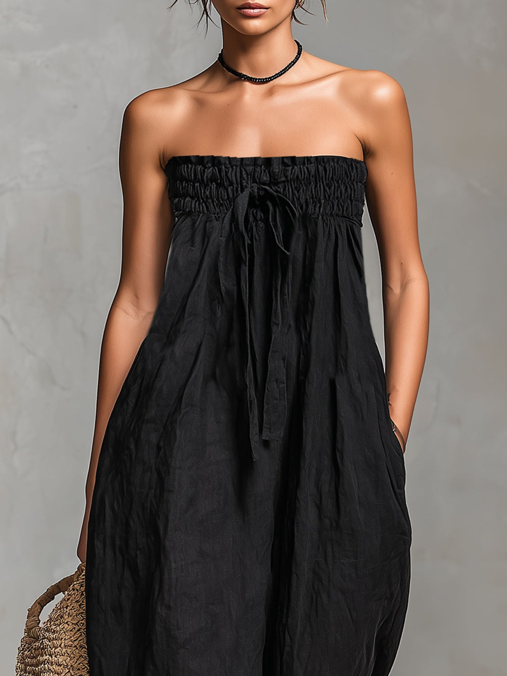 Nina | Elegante enterizo sin tirantes