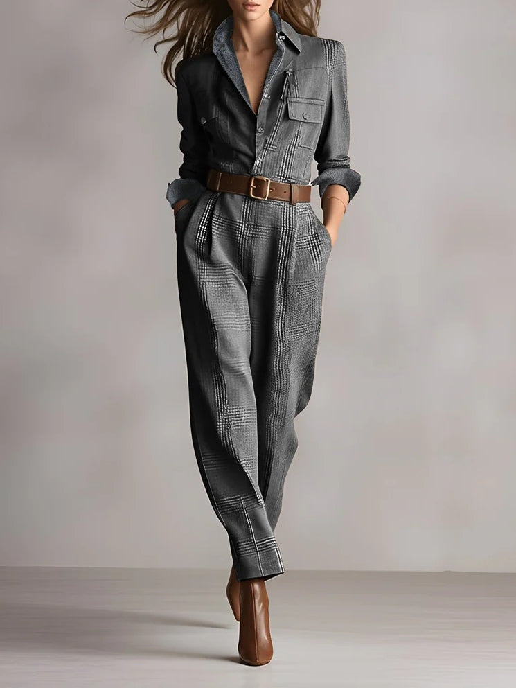 Anna | Elegante diseño a cuadros monocromo