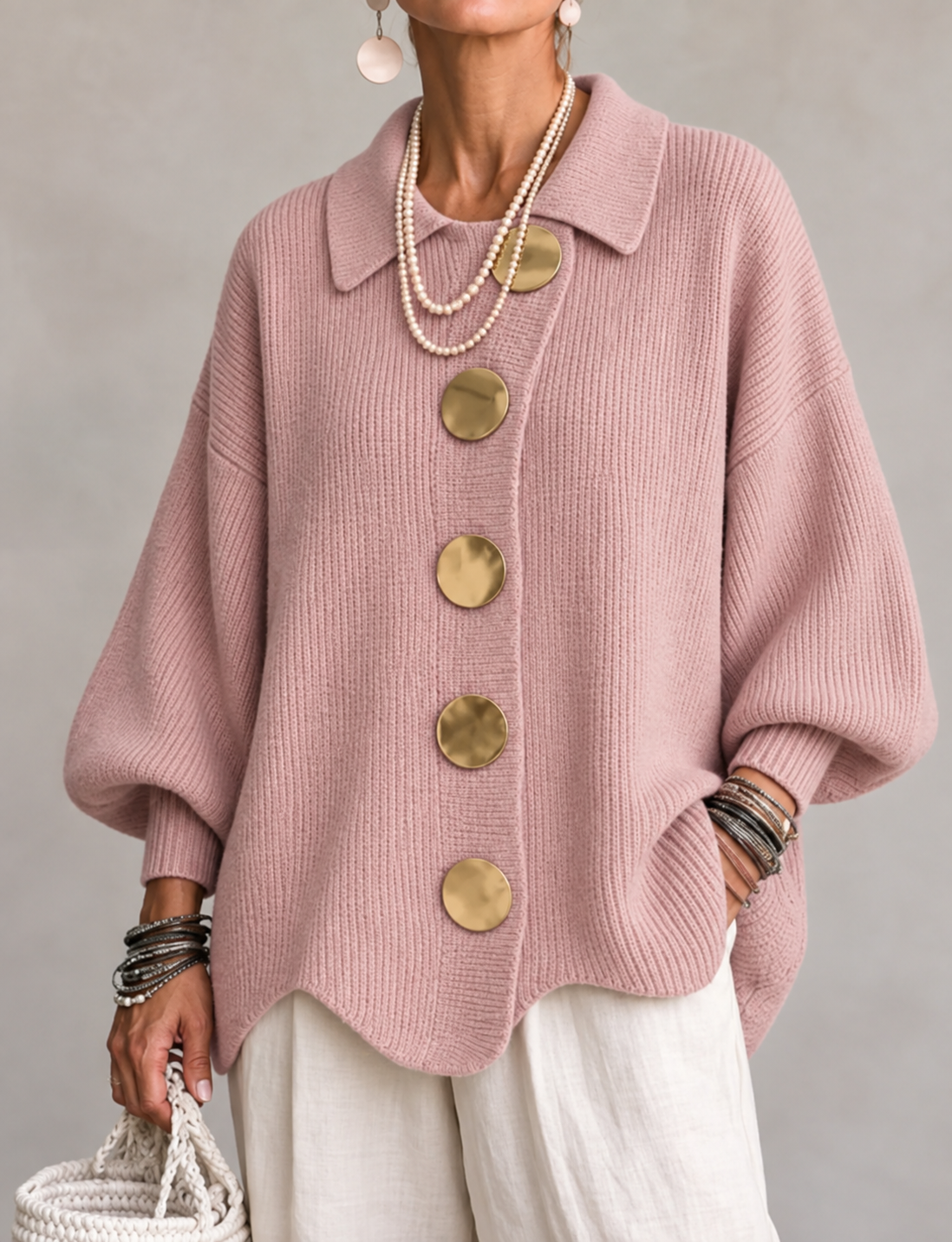 Ardelle™ | Cardigan Oversize con Cuello