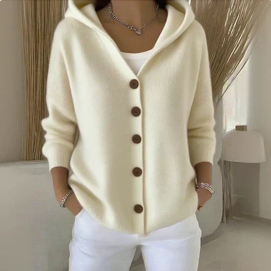 Rocío™ | Cárdigan de Punto con Capucha