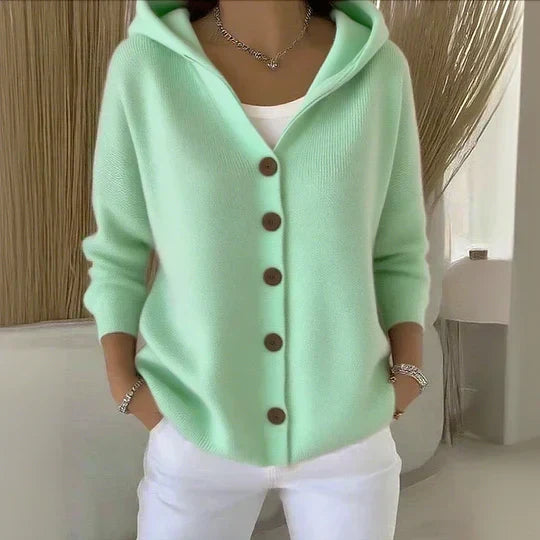 Rocío™ | Cárdigan de Punto con Capucha