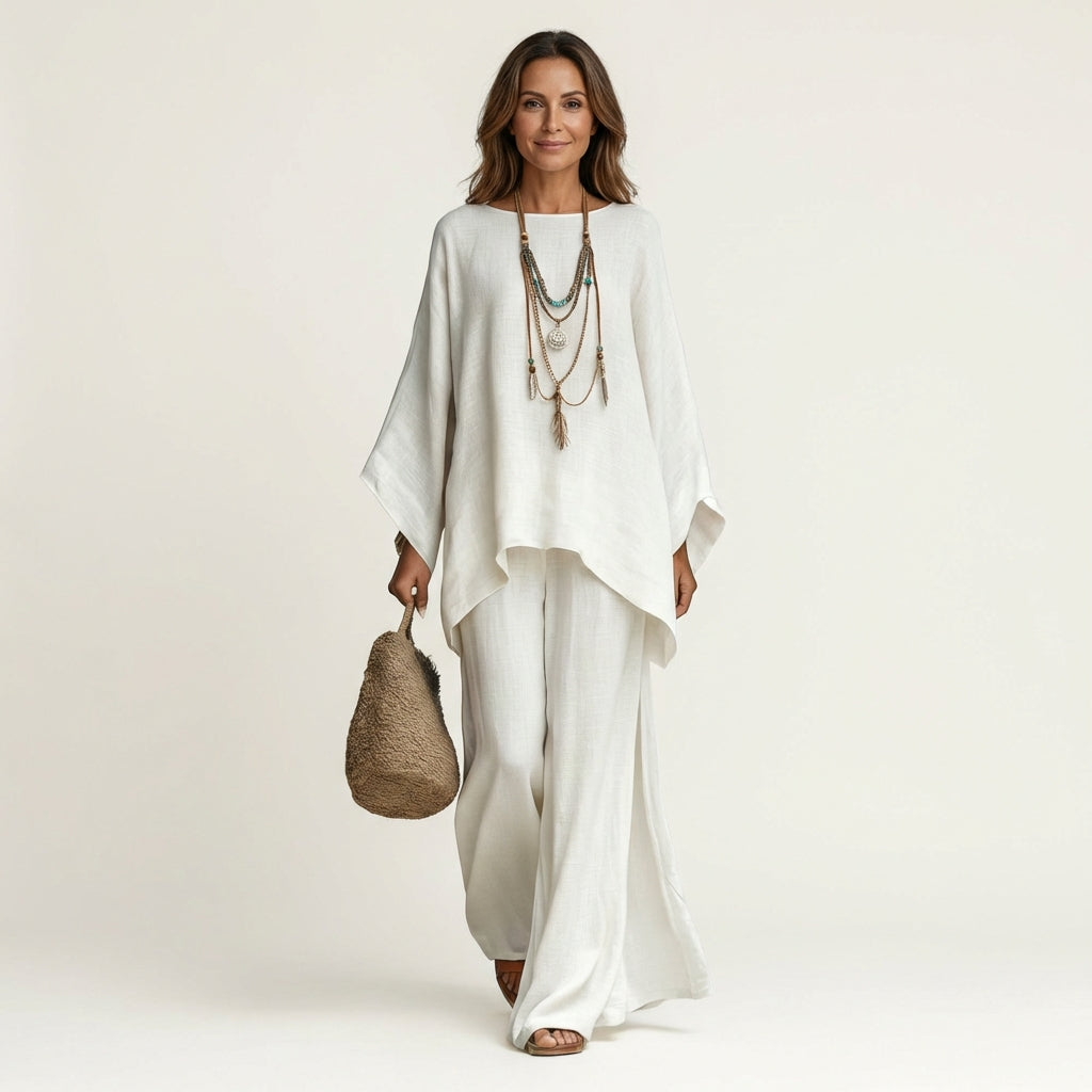 Conjunto Majolie Bohemio de Lino