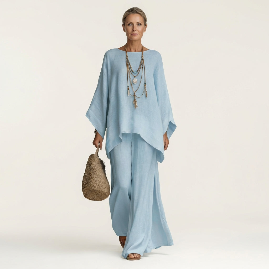 Conjunto Majolie Bohemio de Lino