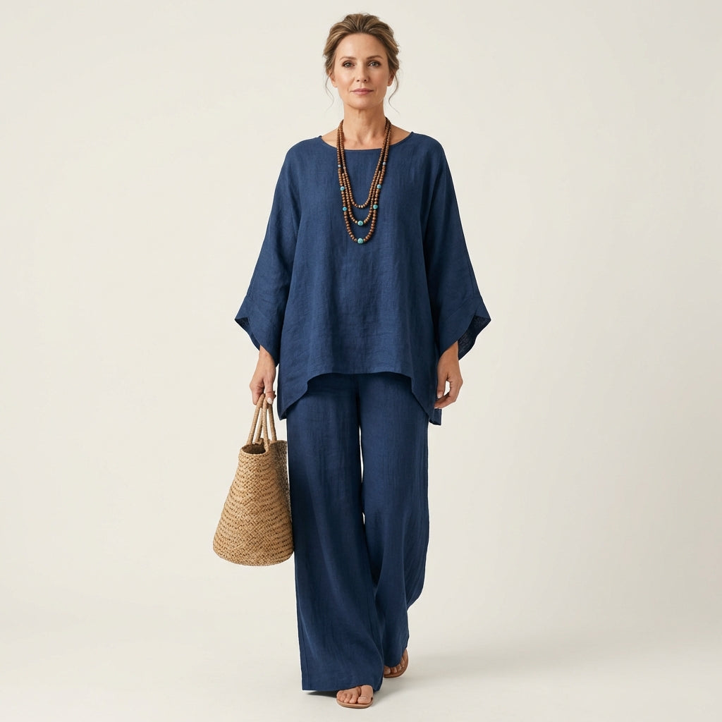 Conjunto Majolie Bohemio de Lino