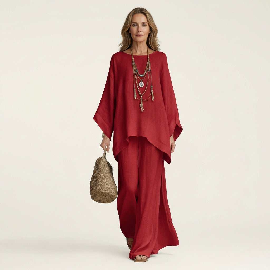 Conjunto Majolie Bohemio de Lino