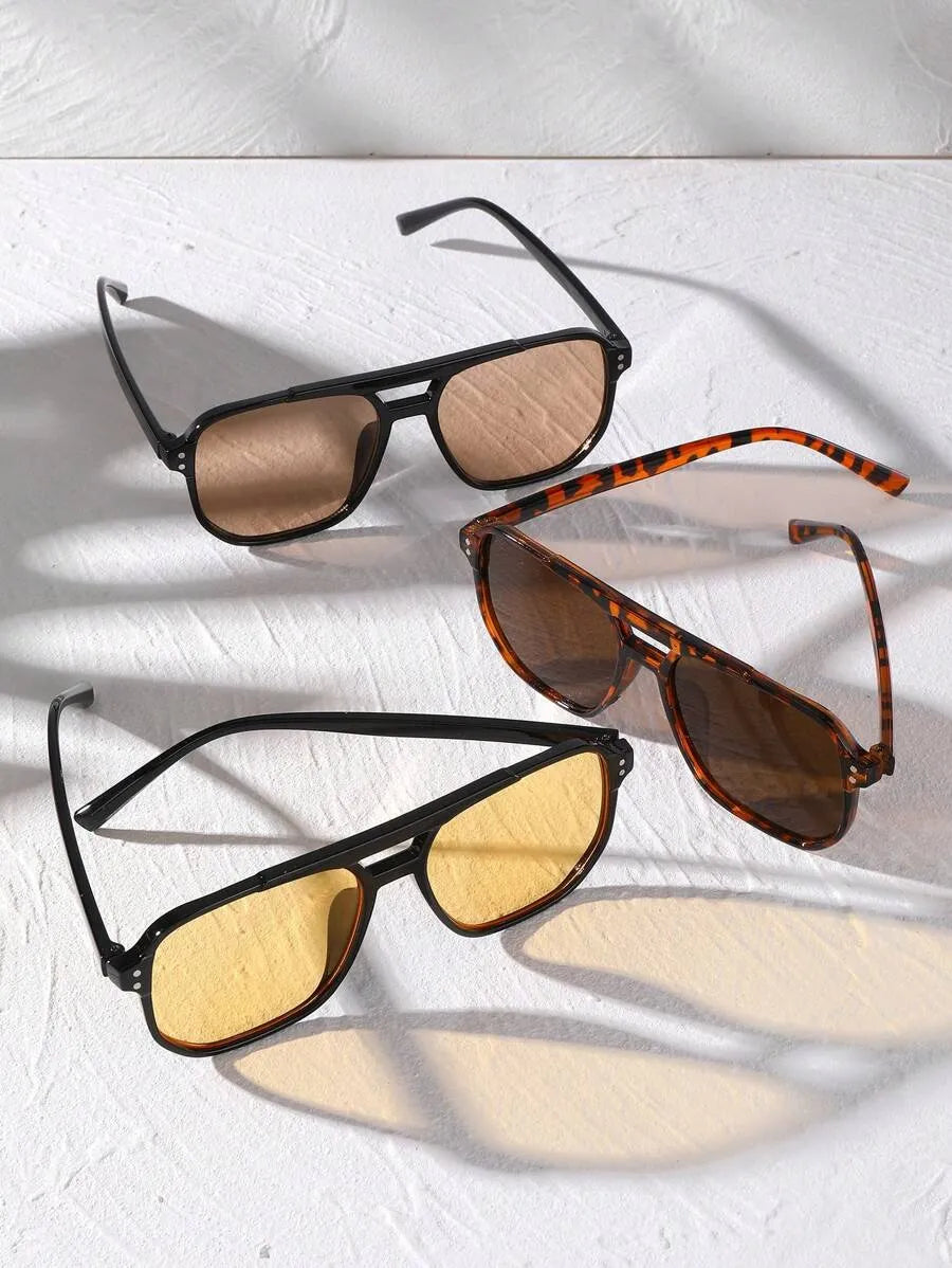 Gafas Retro.Set 3 Pares