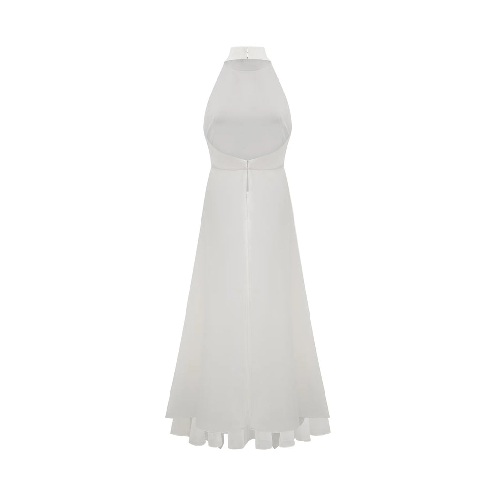 Ágata Vestido Largo Con Cuello Halter