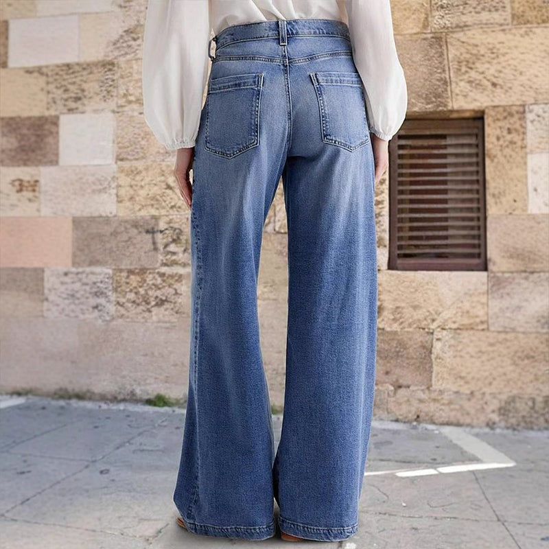 Vaqueros Palazzo: Comodidad y estilo