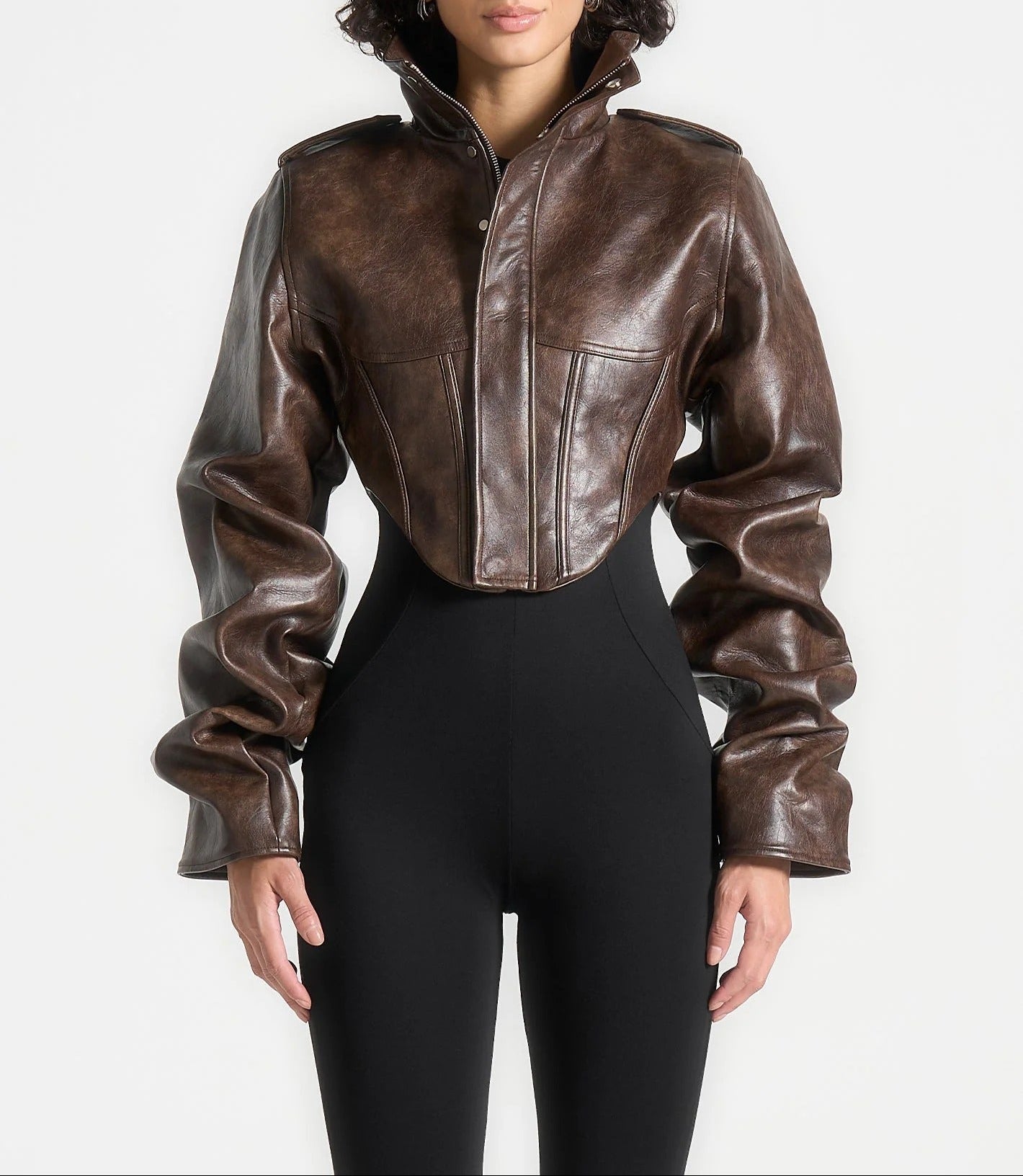 Aura Chaqueta de Cuero Vintage