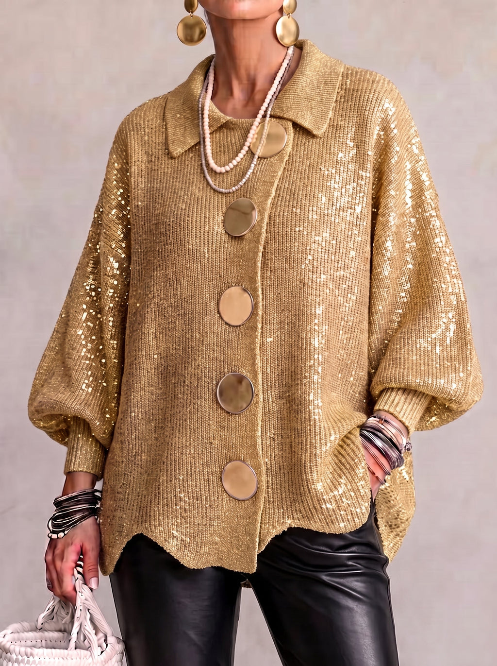 Ardelle™ | Cardigan Oversize con Cuello