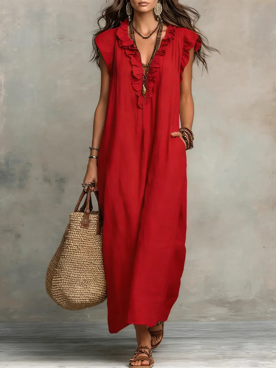 Camélia | Vestido largo de estilo bohemio
