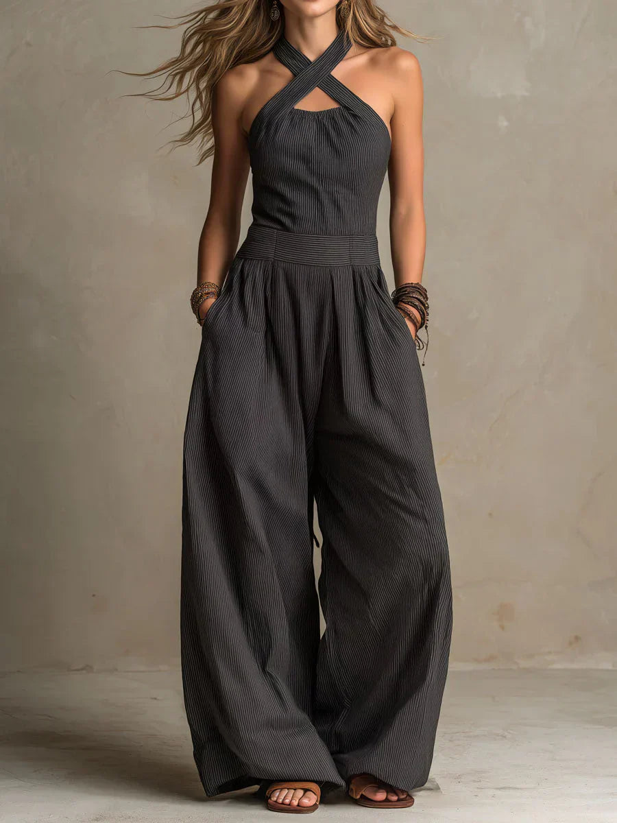 Bianca | Mono con un elegante escote cruzado