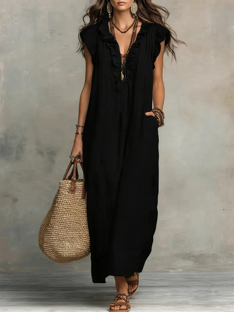 Camélia | Vestido largo de estilo bohemio