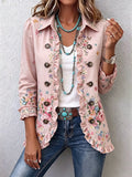 Loli | Blazer Floral con Volantes y Botones