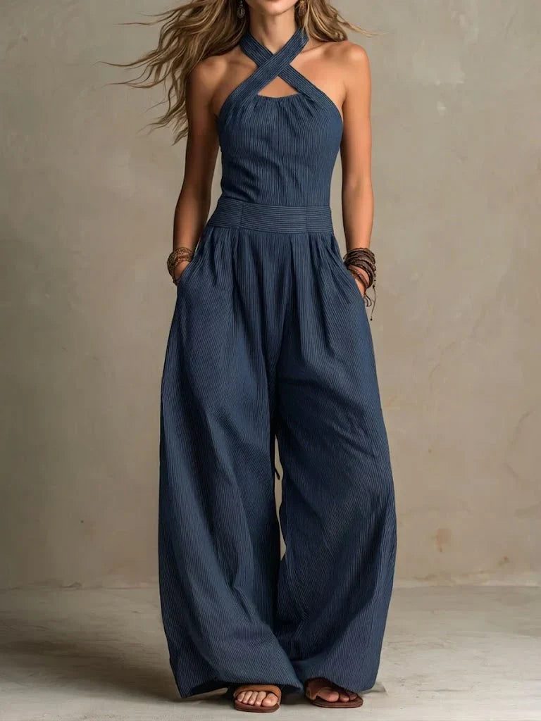 Bianca | Mono con un elegante escote cruzado
