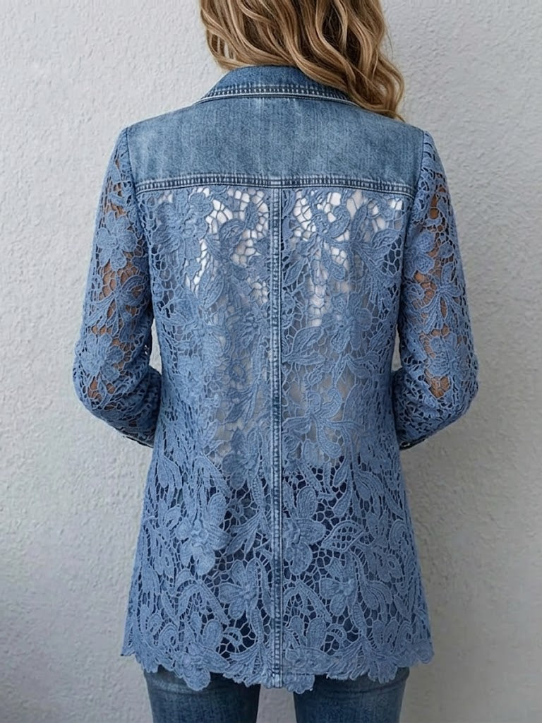 Estefanía | Blazer con Encaje Floral