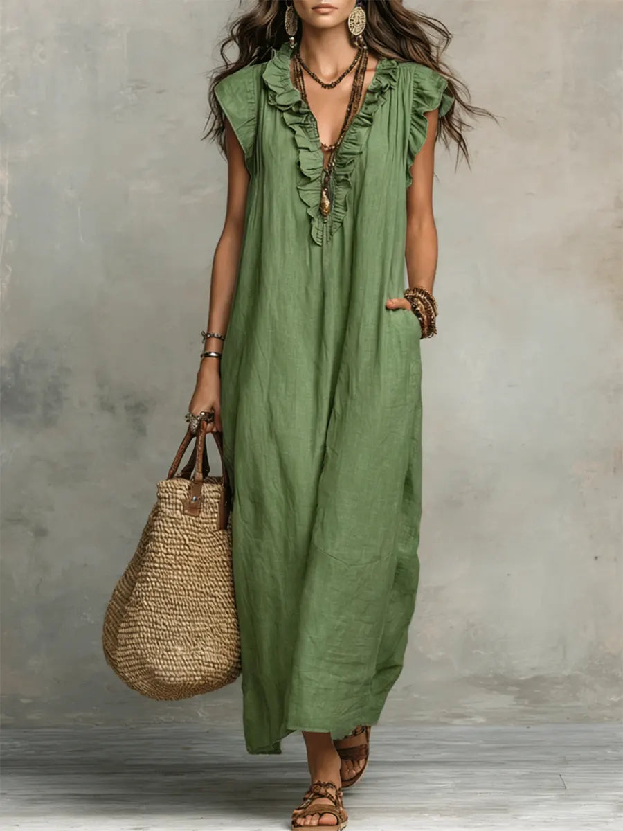 Camélia | Vestido largo de estilo bohemio