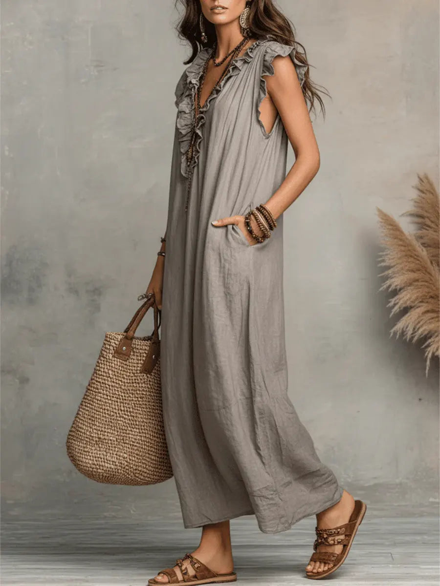 Camélia | Vestido largo de estilo bohemio
